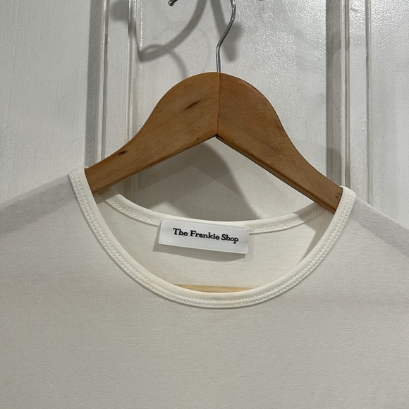 The Frankie Shop Maya Cotton-jersey Maxi T-shirt Dress in White - Size Small - Picture 8 of 12